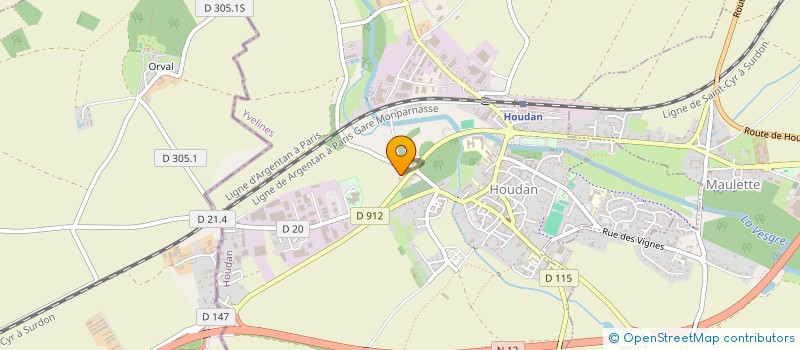 localisation de l'entreprise MONSIEUR FREDERIC DEWAILLY  HOUDAN