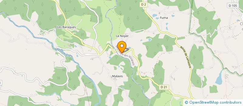 localisation de l'entreprise MONSIEUR FREDERIC DEZARNAUD  VERNOUX-EN-VIVARAIS