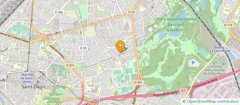 localisation de l'entreprise MONSIEUR FREDERIC DINTILHAC  SAINT DENIS