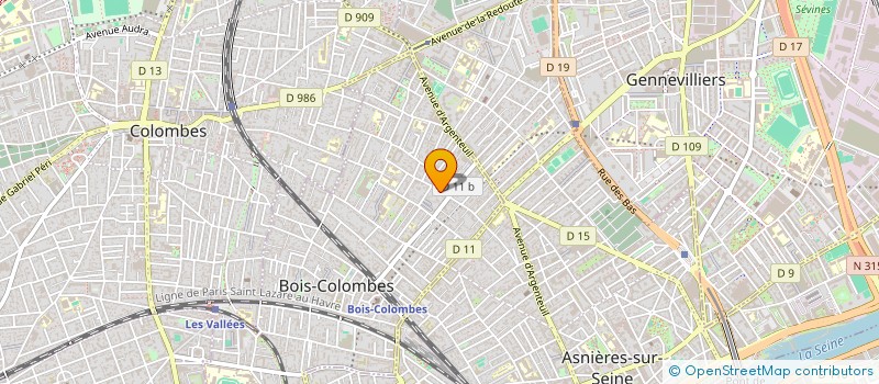 localisation de l'entreprise MONSIEUR FREDERIC DITRE à BOIS-COLOMBES