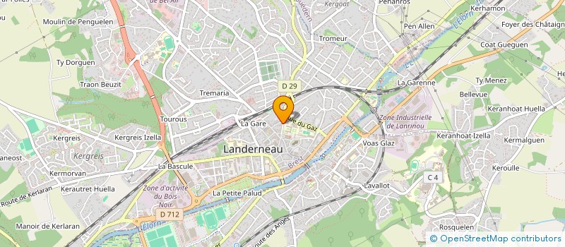 localisation de l'entreprise MONSIEUR FREDERIC DIVERRES à LANDERNEAU