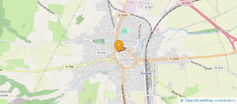 localisation de l'entreprise MONSIEUR FREDERIC DOMERGUE à GANNAT