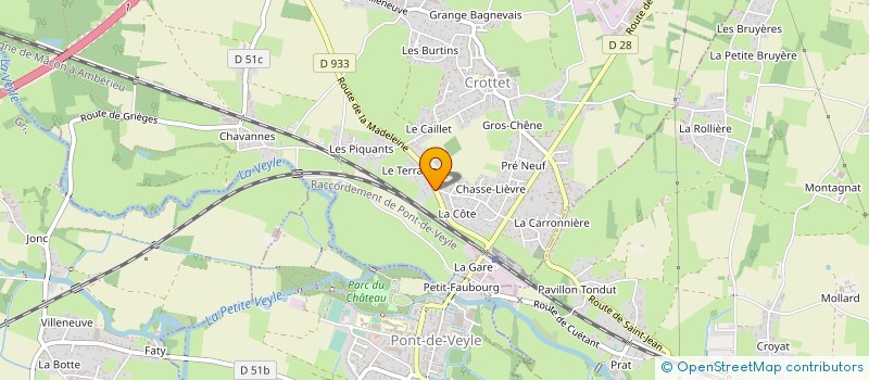 localisation de l'entreprise MONSIEUR FREDERIC DOMINGO  CROTTET