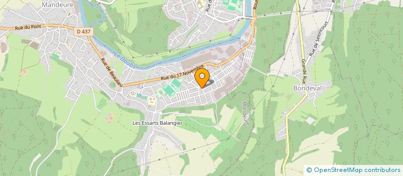 localisation de l'entreprise MONSIEUR FREDERIC DOMINGUEZ  MANDEURE