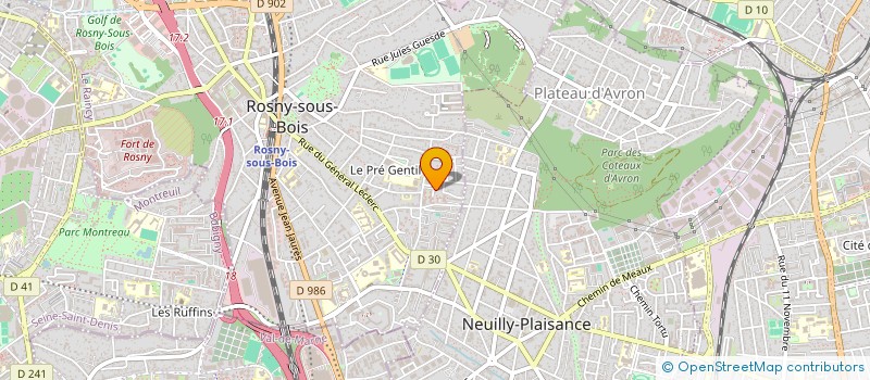 localisation de l'entreprise MONSIEUR FREDERIC DONATIEN à ROSNY-SOUS-BOIS