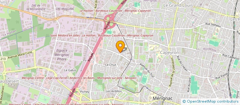 localisation de l'entreprise MONSIEUR FREDERIC DONIS  MERIGNAC