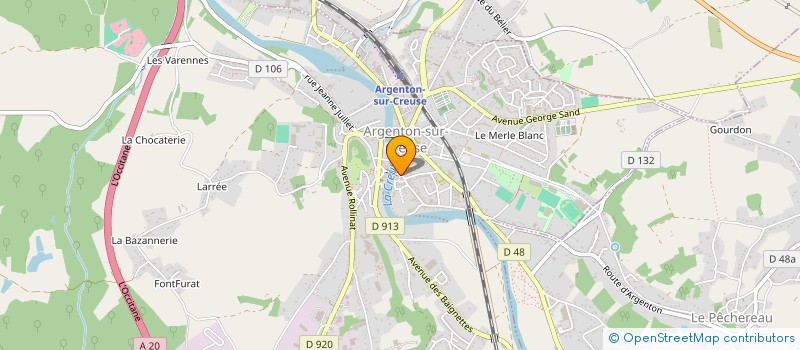 localisation de l'entreprise MONSIEUR FREDERIC DORE à ARGENTON-SUR-CREUSE