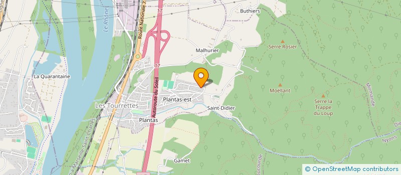 localisation de l'entreprise MONSIEUR FREDERIC DOS SANTOS  LES TOURRETTES