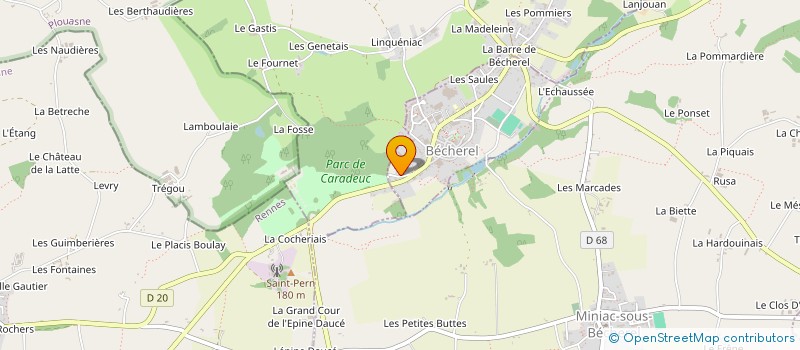 localisation de l'entreprise MONSIEUR FREDERIC DOUCET  BECHEREL