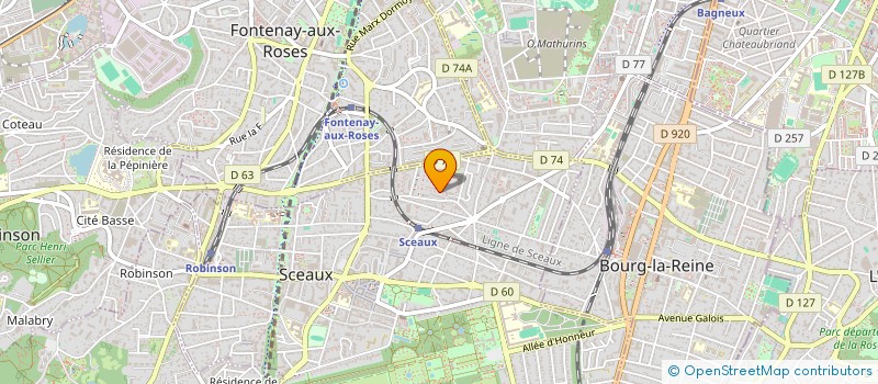 localisation de l'entreprise MONSIEUR FREDERIC DOUET à SCEAUX