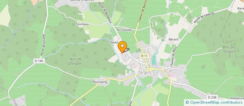 localisation de l'entreprise MONSIEUR FREDERIC DOUIN  TARGON