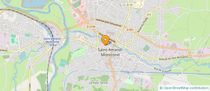 localisation de l'entreprise MONSIEUR FREDERIC DOULEPOFF  SAINT-AMAND-MONTROND