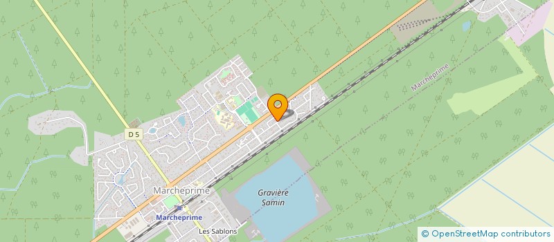 localisation de l'entreprise MONSIEUR FREDERIC DOURLIAND  MARCHEPRIME