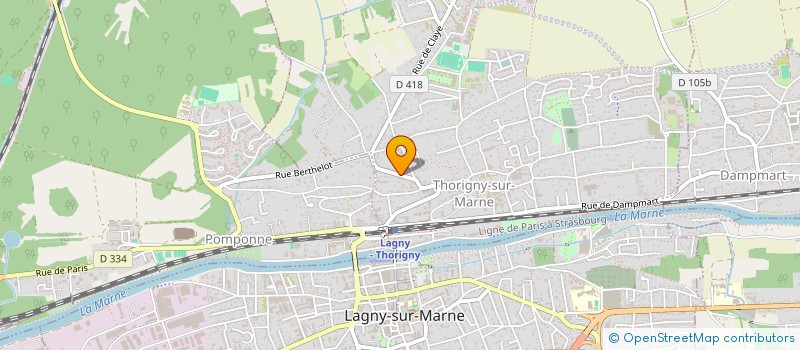 localisation de l'entreprise MONSIEUR FREDERIC DOURRON  THORIGNY-SUR-MARNE