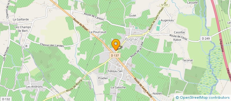 localisation de l'entreprise MONSIEUR FREDERIC DOUSSOUX  TEUILLAC