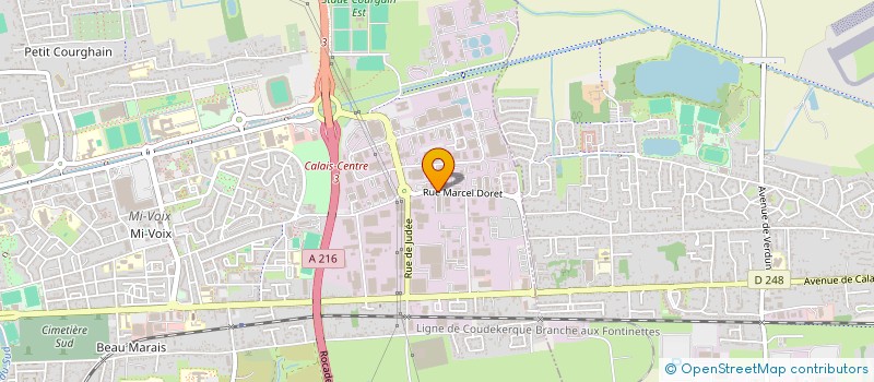 localisation de l'entreprise MONSIEUR FREDERIC DOUTRIAUX  CALAIS