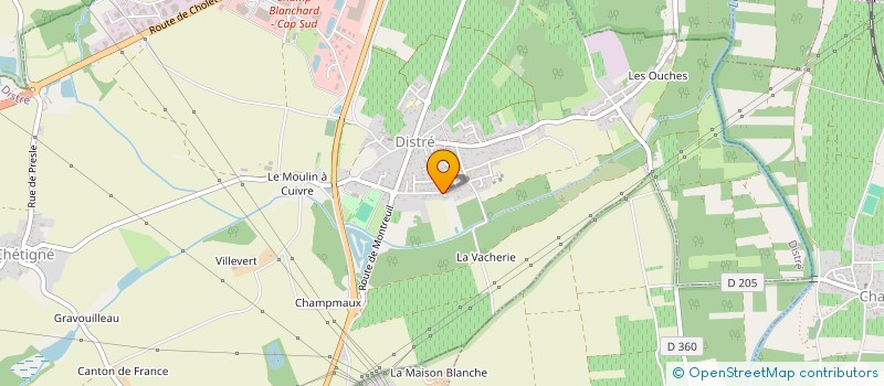 localisation de l'entreprise MONSIEUR FREDERIC DOUX  DISTRE