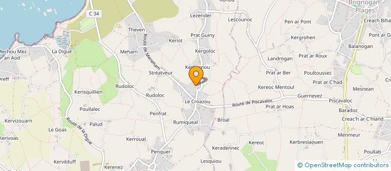 localisation de l'entreprise MONSIEUR FREDERIC DOYEUX  KERLOUAN
