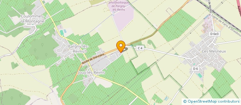 localisation de l'entreprise MONSIEUR FREDERIC DRAVIGNY  JOUY-LES-REIMS