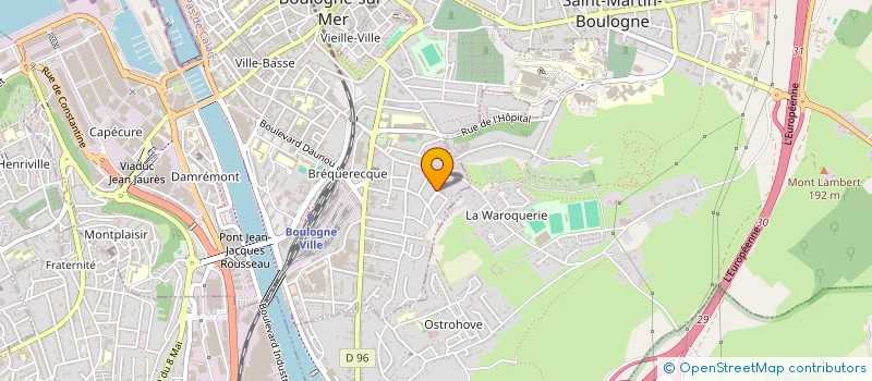 localisation de l'entreprise MONSIEUR FREDERIC DROLEZ à BOULOGNE-SUR-MER