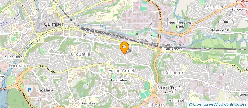 localisation de l'entreprise MONSIEUR FREDERIC DROUAL  QUIMPER