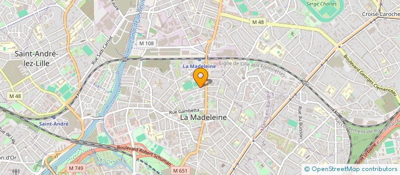 localisation de l'entreprise MONSIEUR FREDERIC DRUART à LA MADELEINE