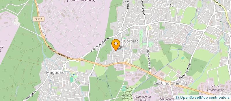 localisation de l'entreprise MONSIEUR FREDERIC DUBO  SAINT-MEDARD-EN-JALLES