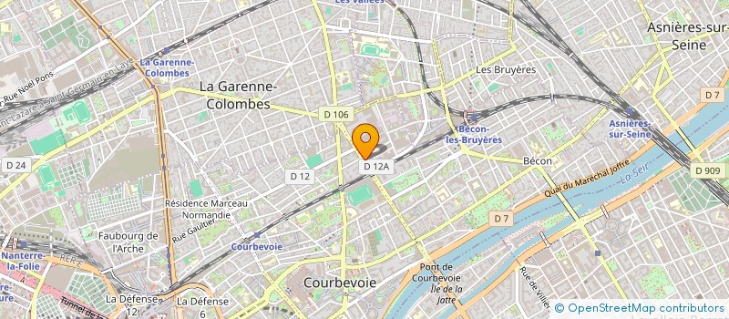 localisation de l'entreprise MONSIEUR FREDERIC DUBOIS à COURBEVOIE