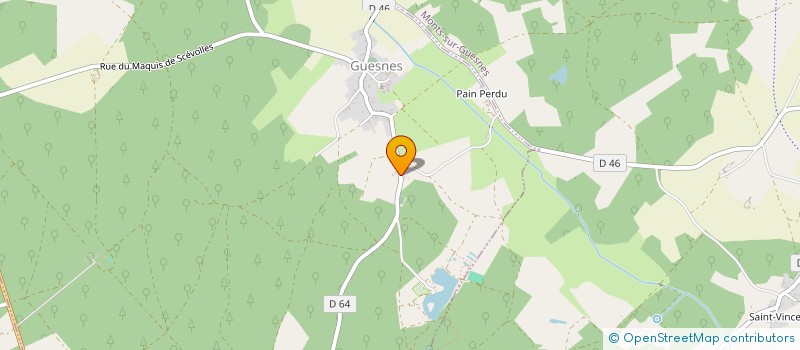 localisation de l'entreprise MONSIEUR FREDERIC DUBOIS  GUESNES