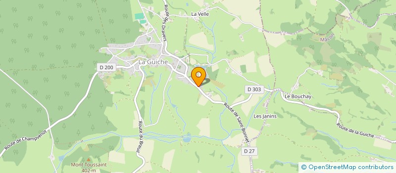 localisation de l'entreprise MONSIEUR FREDERIC DUBOIS  LA GUICHE