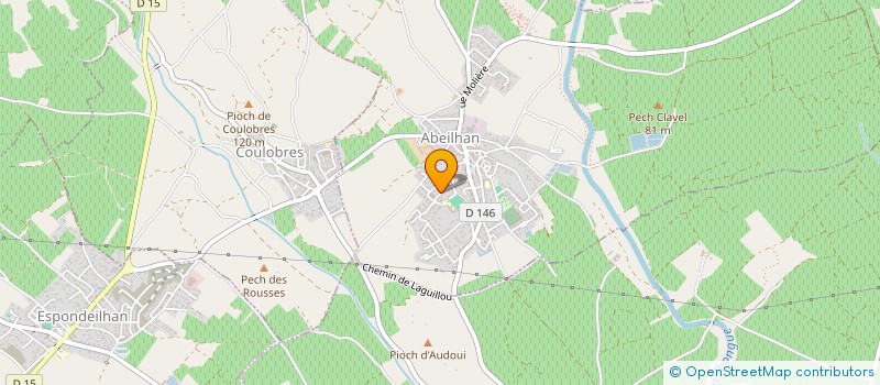 localisation de l'entreprise MONSIEUR FREDERIC DUBOIS  ABEILHAN