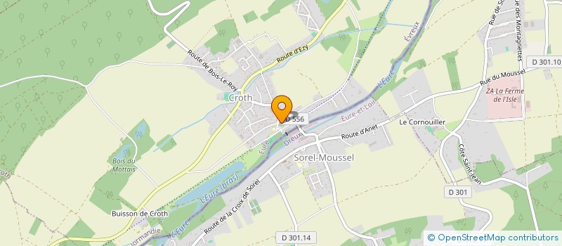 localisation de l'entreprise MONSIEUR FREDERIC DUBOIS  CROTH