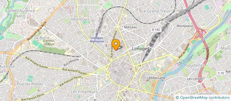 localisation de l'entreprise MONSIEUR FREDERIC DUBOUCHAUD à LIMOGES