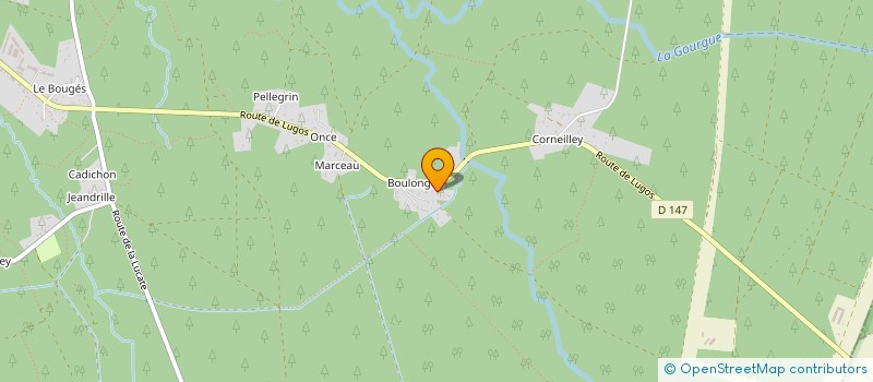 localisation de l'entreprise MONSIEUR FREDERIC DUBOURG  SANGUINET