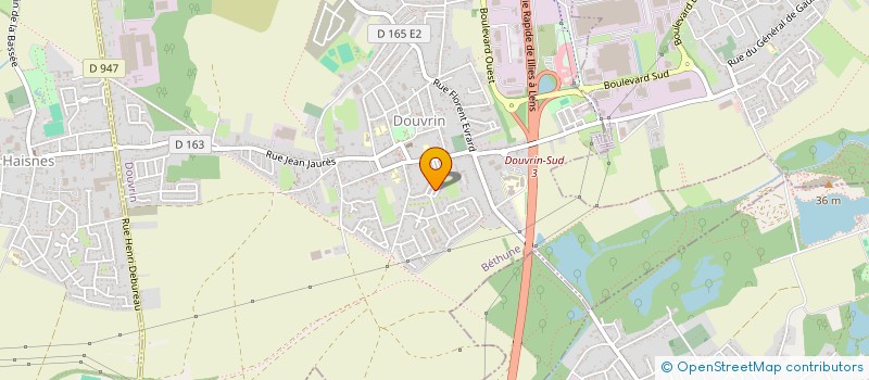 localisation de l'entreprise MONSIEUR FREDERIC DUBUSSE  DOUVRIN