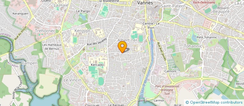 localisation de l'entreprise MONSIEUR FREDERIC DUCAUD à VANNES