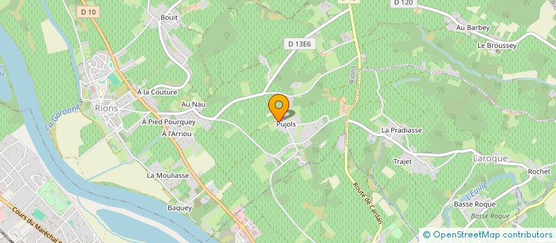 localisation de l'entreprise MONSIEUR FREDERIC DUCHENE  RIONS