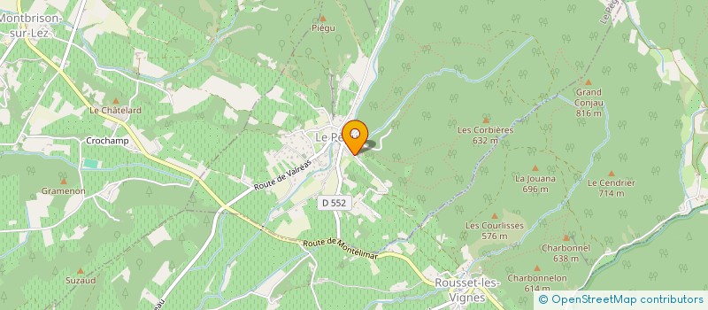 localisation de l'entreprise MONSIEUR FREDERIC DUCRETTET  LE PEGUE