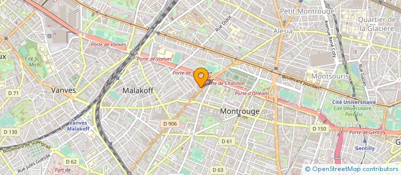 localisation de l'entreprise MONSIEUR FREDERIC DUDOUET à MALAKOFF