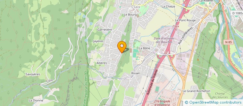 localisation de l'entreprise MONSIEUR FREDERIC DUFAU JOEL  CLAIX