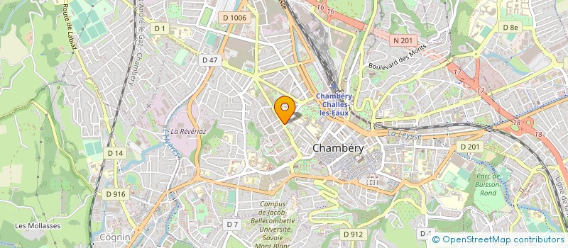 localisation de l'entreprise MONSIEUR FREDERIC DUFOUR à CHAMBERY