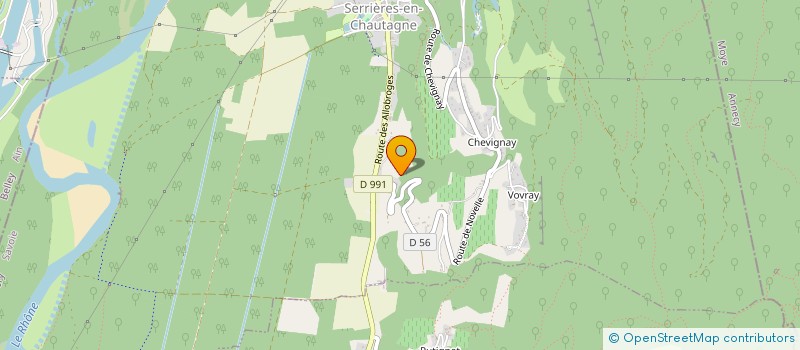 localisation de l'entreprise MONSIEUR FREDERIC DUFOUR  SERRIERES-EN-CHAUTAGNE