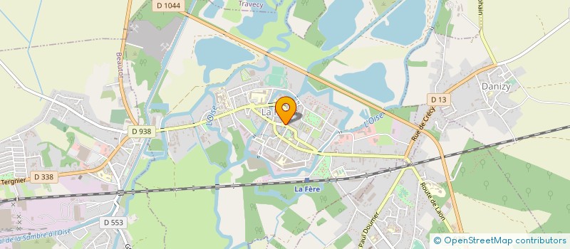 localisation de l'entreprise MONSIEUR FREDERIC DUHANT à LA FERE