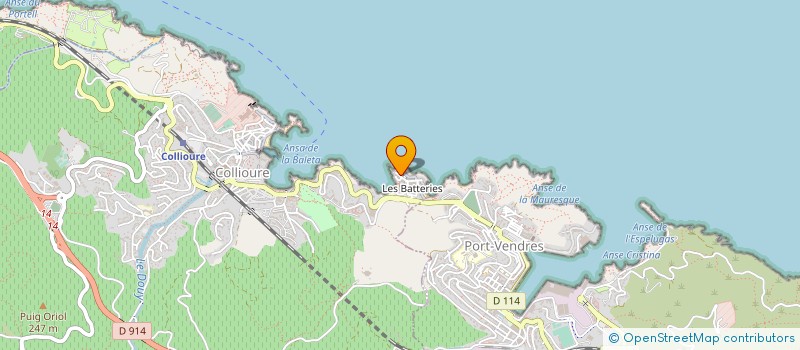 localisation de l'entreprise MONSIEUR FREDERIC DULONG  COLLIOURE