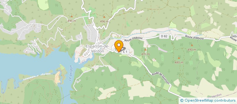 localisation de l'entreprise MONSIEUR FREDERIC DULOT à ESPARRON-DE-VERDON