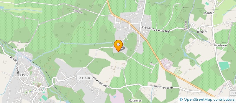 localisation de l'entreprise MONSIEUR FREDERIC DUMAS  SADIRAC