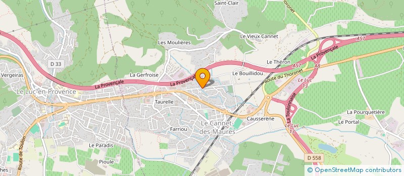 localisation de l'entreprise MONSIEUR FREDERIC DUMENIL  LE CANNET-DES-MAURES