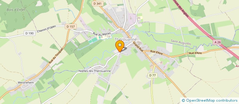 localisation de l'entreprise MONSIEUR FREDERIC DUMONT  THEROUANNE