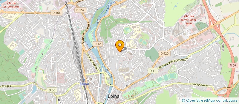 localisation de l'entreprise MONSIEUR FREDERIC DUPIN à EPINAL