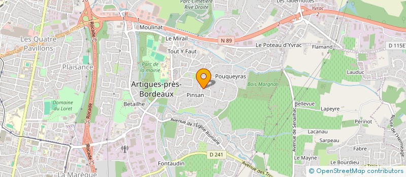 localisation de l'entreprise MONSIEUR FREDERIC DUPIN  CUBZAC-LES-PONTS